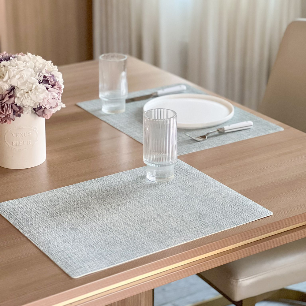 Linen Style Rectangular Placemats 6pk